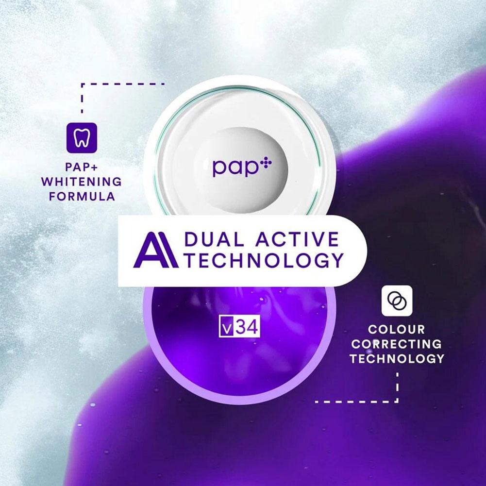 V34 Hismile Teeth Whitening Strips Original Brand Purple Remove Yellow Clean Mouth Dental Care WHITENS AFTER ONE USE Teeth Patch